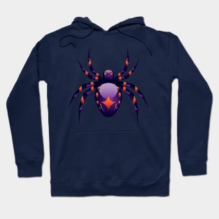 Cartoon Purple Spider Hoodie